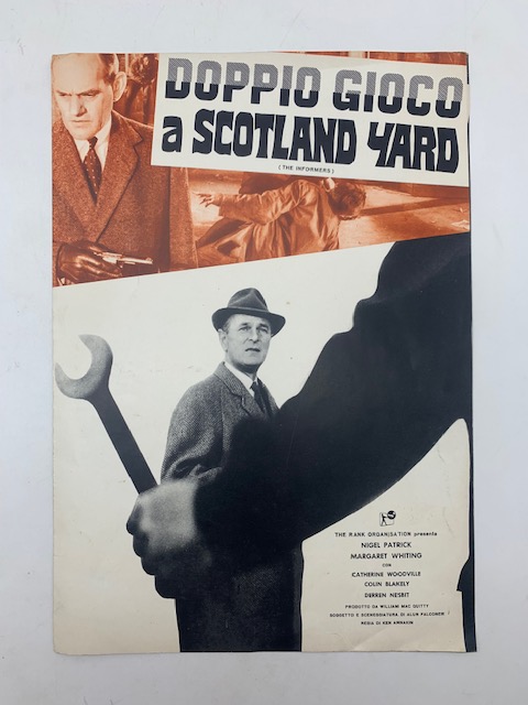 Doppio gioco a Scotland Yard. Un film di Ken Annakin (pieghevole promozionale)